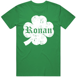 Ronan St Patricks Day Clover Name T Shirt
