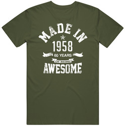 1958 Made In Awesome T Shirt