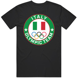 Italy Winter Olympic Team Pyeongchang 2018 Round Logo T Shirt