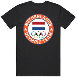 Netherlands Winter Olympic Team Pyeongchang 2018 Round Logo T Shirt