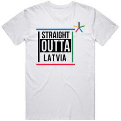 Straight Outta Latvia Pyeongchang 2018 Winter Olympics T Shirt