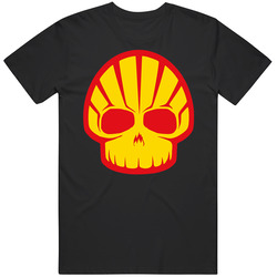 Shell Oil Gasoline Death Skull T Shirt