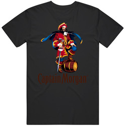 Captain Morgan The Pirate Beer Logo T Shirt