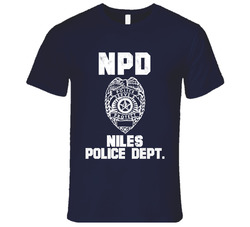 Niles Police Department Dept Npd Officer Inspired Custom City Unisex T Shirt