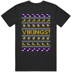 Minnesota Vikings Ugly Christmas Sweater Men's T Shirt Merch Apparel T Shirt