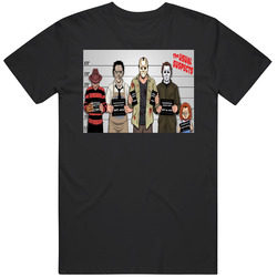 The Usualy Suspect Of Horror Movie Middle One Was Crazy T Shirt