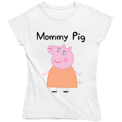 Peppa Pig Family Set T Shirts Customize To Any Name Kids Cartoon Popular Show Ladies T Shirt