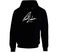 Signature Paul - White Text - Black Hoodie