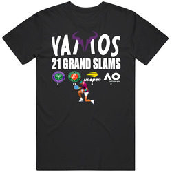 Rafael Nadal 21 Grand Slams Legend Champion T Shirt