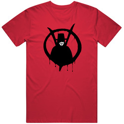 V For Vendetta Movie Red Logo T Shirt