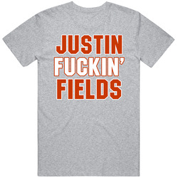 Justin Fuckin’ Fields Chicago Football Fan Sports Gift T Shirt