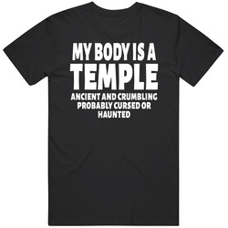 My Body Is A Temple Ancient And Crumbling Funny Cool Gifts T Shirt