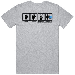Rock Paper Scissors Hadouken Classic Favourite Retro Video Game Fan Gift T Shirt