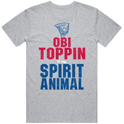 Obi Toppin Is My Spirit Animal Cool Dayton College Basketball Fan Worn Look T Shirt