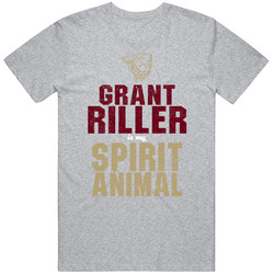 Grant Riller Is My Spirit Animal Cool Charleston College Basketball Fan Worn Look T Shirt