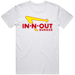 In N Out Burger Fast Food Retro Vintage Logo T Shirt