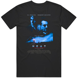 Cult Classic Movie Heat 1995 Al Pacino Robert De Niro Movie T Shirt
