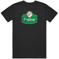 Presidente Beer Fan Cool Distressed Grunge Logo T Shirt