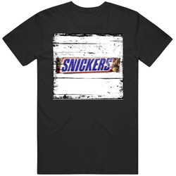 Snickers Candy Chocolate Bar Cool Distressed Grunge Look T Shirt