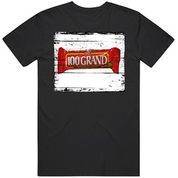 100 Grand Candy Bar Chocolate Cool Distressed Grunge Look T Shirt
