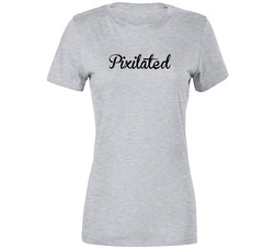 Sport Grey Pixilated Ladies T Shirt Sport Grey Pixilated Ladies T Shirt