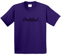 Purple Pixilated Kids T Shirt Purple Pixilated Kids T Shirt