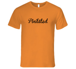 Orange Pixilated T Shirt Orange Pixilated T Shirt