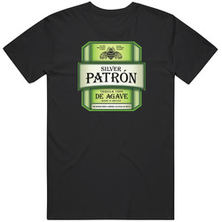 New Patron-tequila 100% De Agave-silver T Shirt