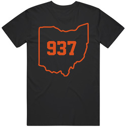 Area Code 937 Joe Burrow Inspired  Gift T Shirt