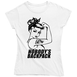 Nobody's Backpack I Ride My Own 1 Ladies T Shirt Nobody's Backpack I Ride My Own 1 Ladies T Shirt