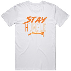 Stay Humble Matching Nike Dunk Low Magma Orange White T Shirt
