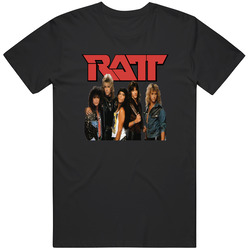 Men's Ratt Retro 80s Heavy Metal Glam Rock T Shirt
