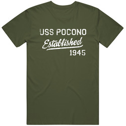 Uss Pocono Established 1945 Us Navy Grunge T Shirt Uss Pocono Established 1945 Us Navy Grunge T Shirt
