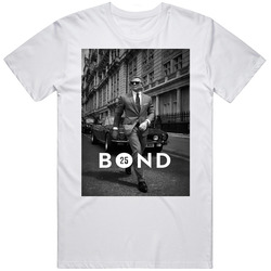 James Bond 007 25 Year Anniversary No Time To  Die T Shirt