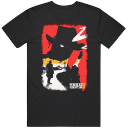 Red Dead Redemption 2 Video Game Minimalist Artwork T Shirt