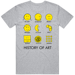 History Of Art Smiley Face T Shirt