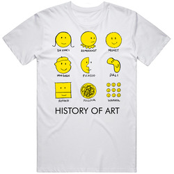 History Of Art Smiley Face T Shirt