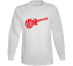 The Monkees Guitar Band Logo Long Sleeve T Shirt
