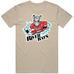Rat Rivers Albany River Rats Hockey Logo T Shirt