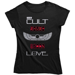 The Cult Love Logo Rock Band Ladies T Shirt The Cult Love Logo Rock Band Ladies T Shirt