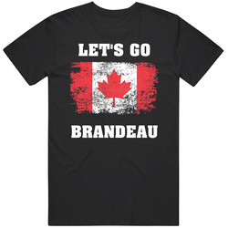 Let's Go Brandeau Distrested T Shirt Distrested Canada F@ck Justin Save Canada T Shirt