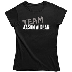 Team Jason Aldean Country Music Artist Worn Look Ladies T Shirt Team Jason Aldean Country Music Artist Worn Look Ladies T Shirt