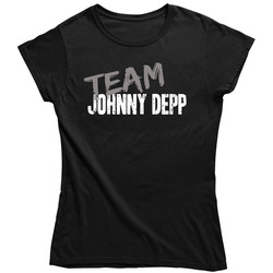 Team Johnny Depp Top Actor Worn Look Cool Movie Ladies T Shirt Team Johnny Depp Top Actor Worn Look Cool Movie Ladies T Shirt