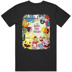 Happy Tree Friends Fan Tv Show Worn Look Gift T Shirt Happy Tree Friends Fan Tv Show Worn Look Gift T Shirt