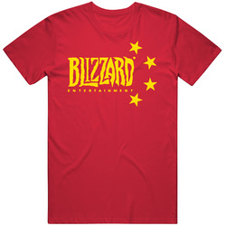 Blizzard Entertainment Chinese Logo Communist Gaming Company Streamer Ban China Hong Kong Protest T Shirt