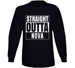 Straight Outta Nova Ohio City Grunge Parody Cool Long Sleeve T Shirt Straight Outta Nova Ohio City Grunge Parody Cool Long Sleeve T Shirt