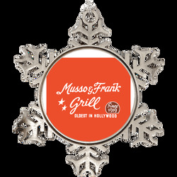 Musso And Frank Grill Restaurant Los Angeles Cool Holiday Ornament Holiday Ornament