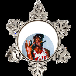 Michael Jordan Chicago Basketball Champion Christmas Holiday Ornament Holiday Ornament