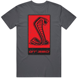 Mustang Cobra Gt 350 Automobile Car Truck Motorcycle Parts Cool Distressed Style Brand Logo Emblem T Shirt