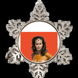 Lynda Carter Wonder Woman Tv Show Holiday Ornament Holiday Ornament